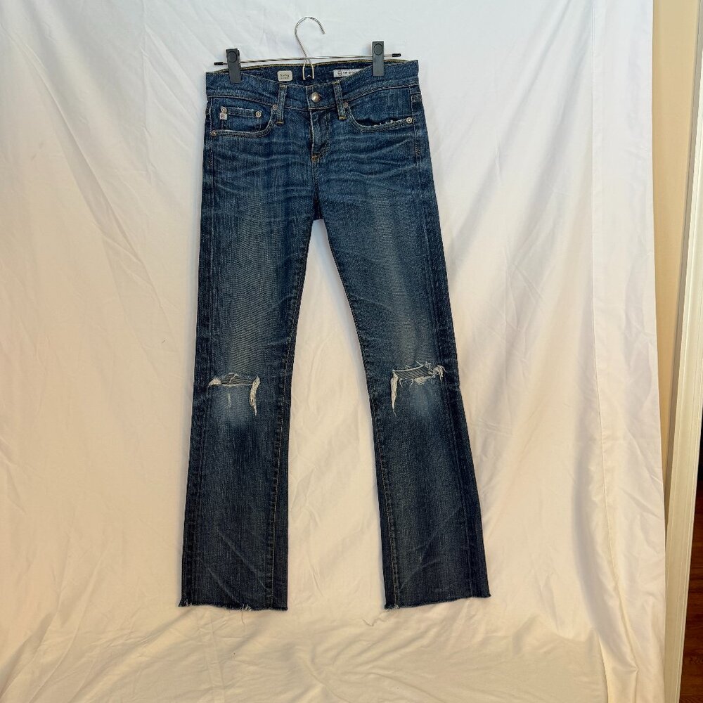 AG Adriano Goldschmied Tomboy Boyfriend Fit Jeans Women's 25 Distressed Low Rise